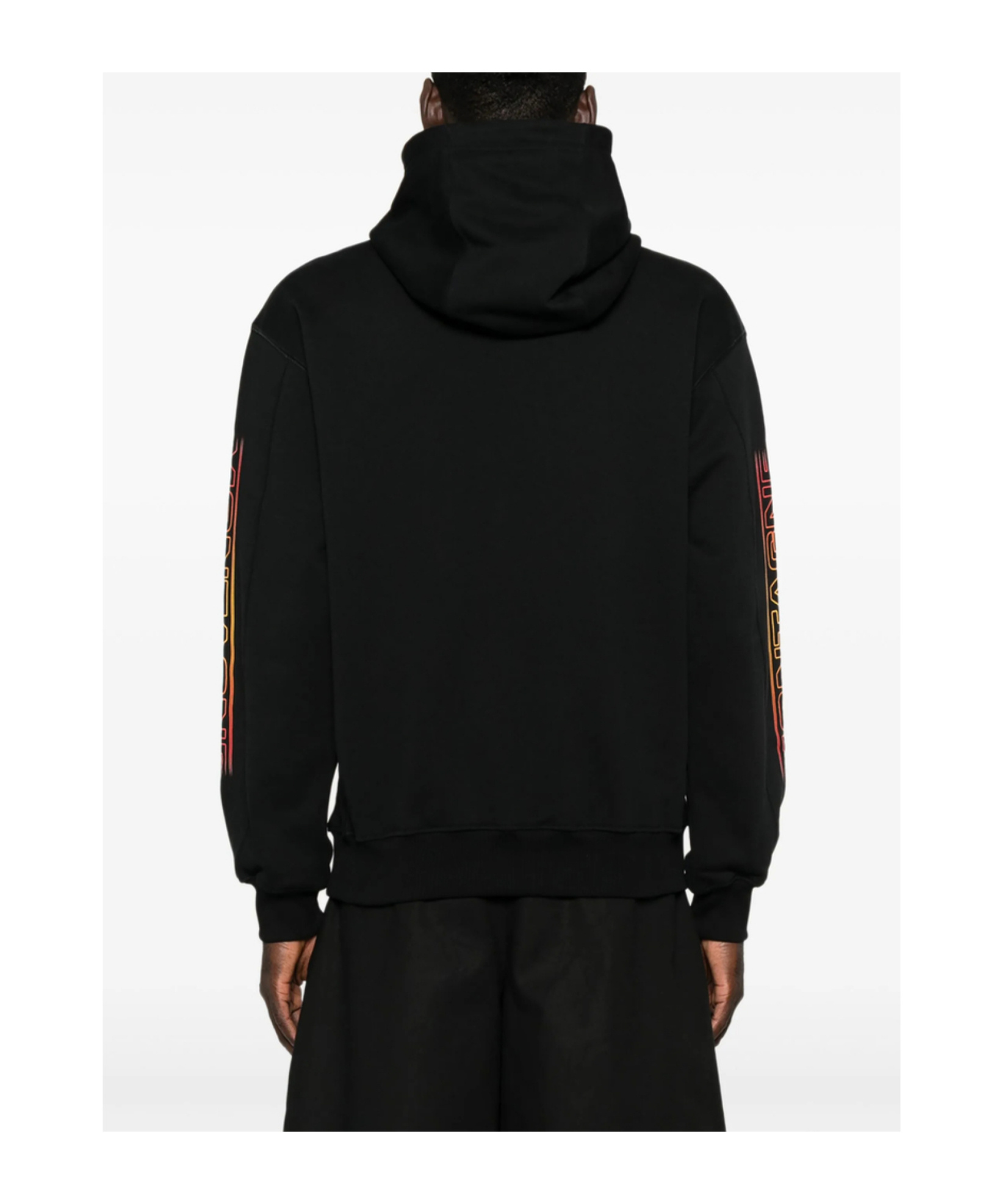Casablanca Logo Hooded Sweatshirt In Black