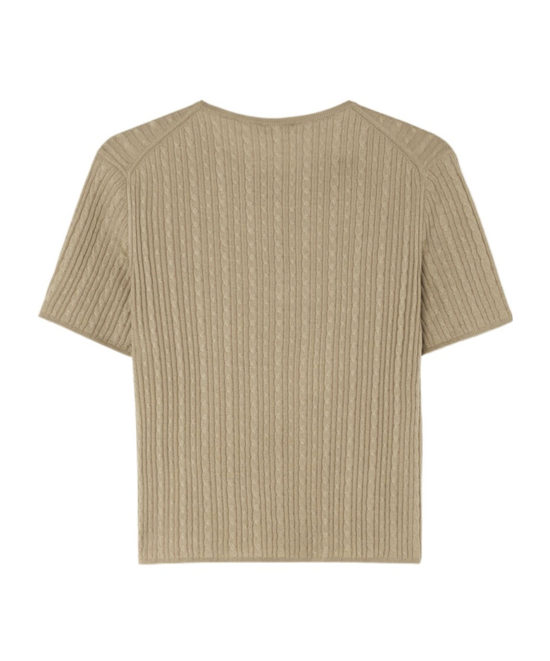 Loro Piana Rimella Cable-knit Crewneck Sweater In Artemisia Tarragon