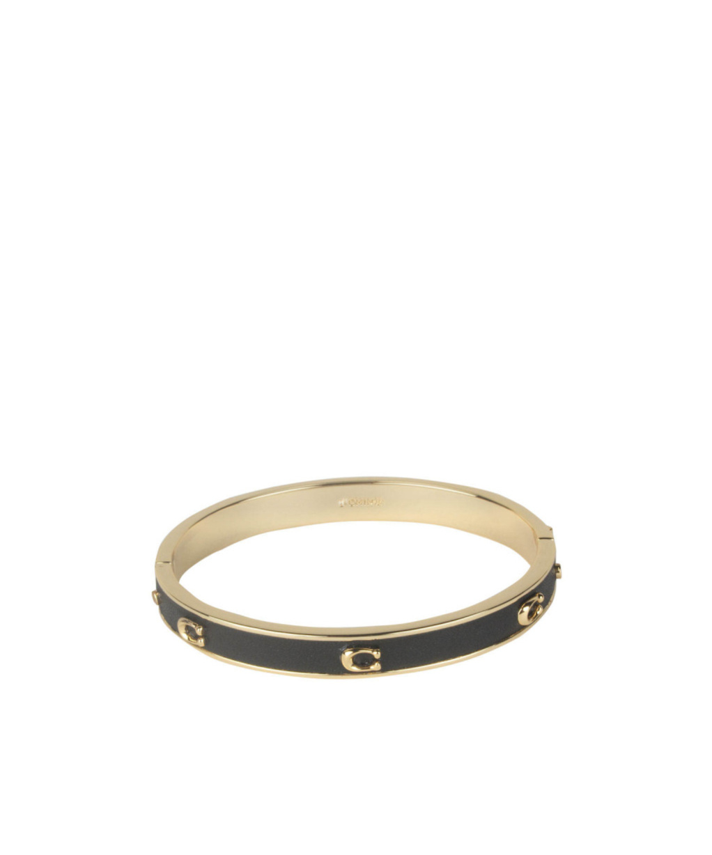 COACH HINGED LOGO BANGLE BRACELET