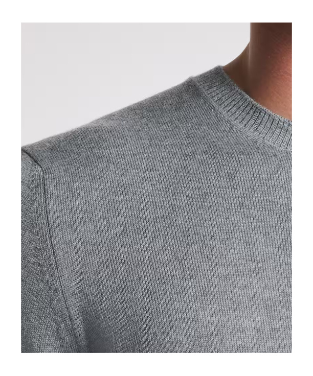 Fay Crew-neck Sweater In Gray