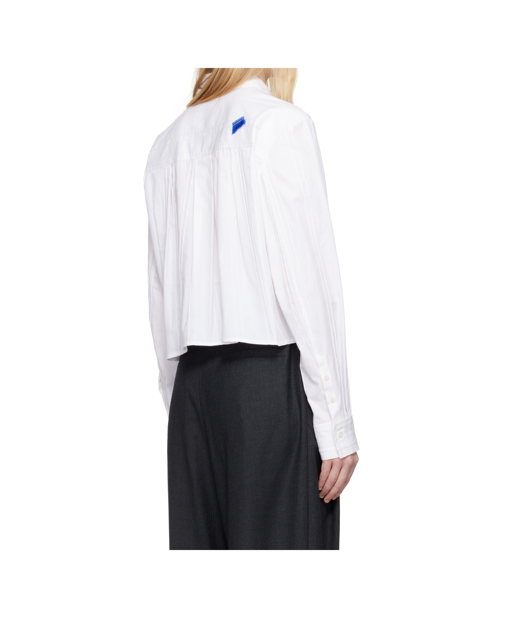 Ader Error Long Sleeve Shirt In White