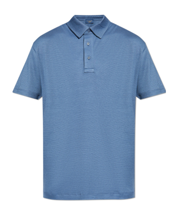 Paul & Shark Short-sleeved Polo Shirt In Blue