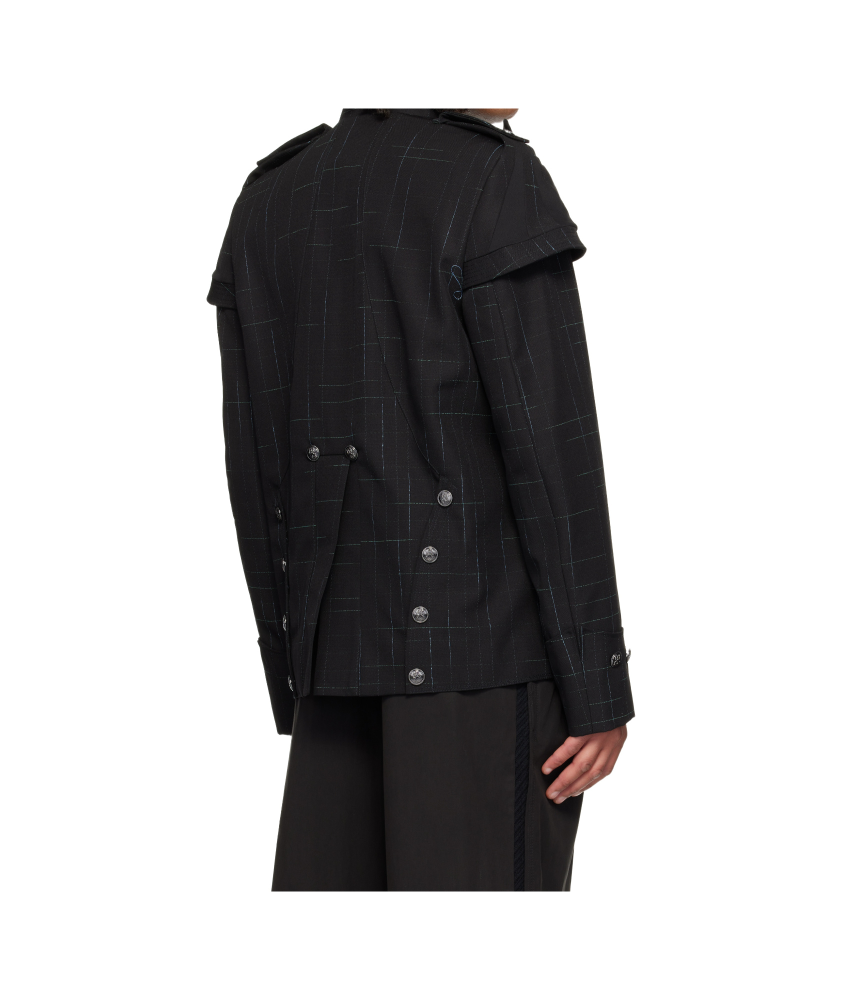 Kiko Kostadinov Black Kormos Military Blazer In Black