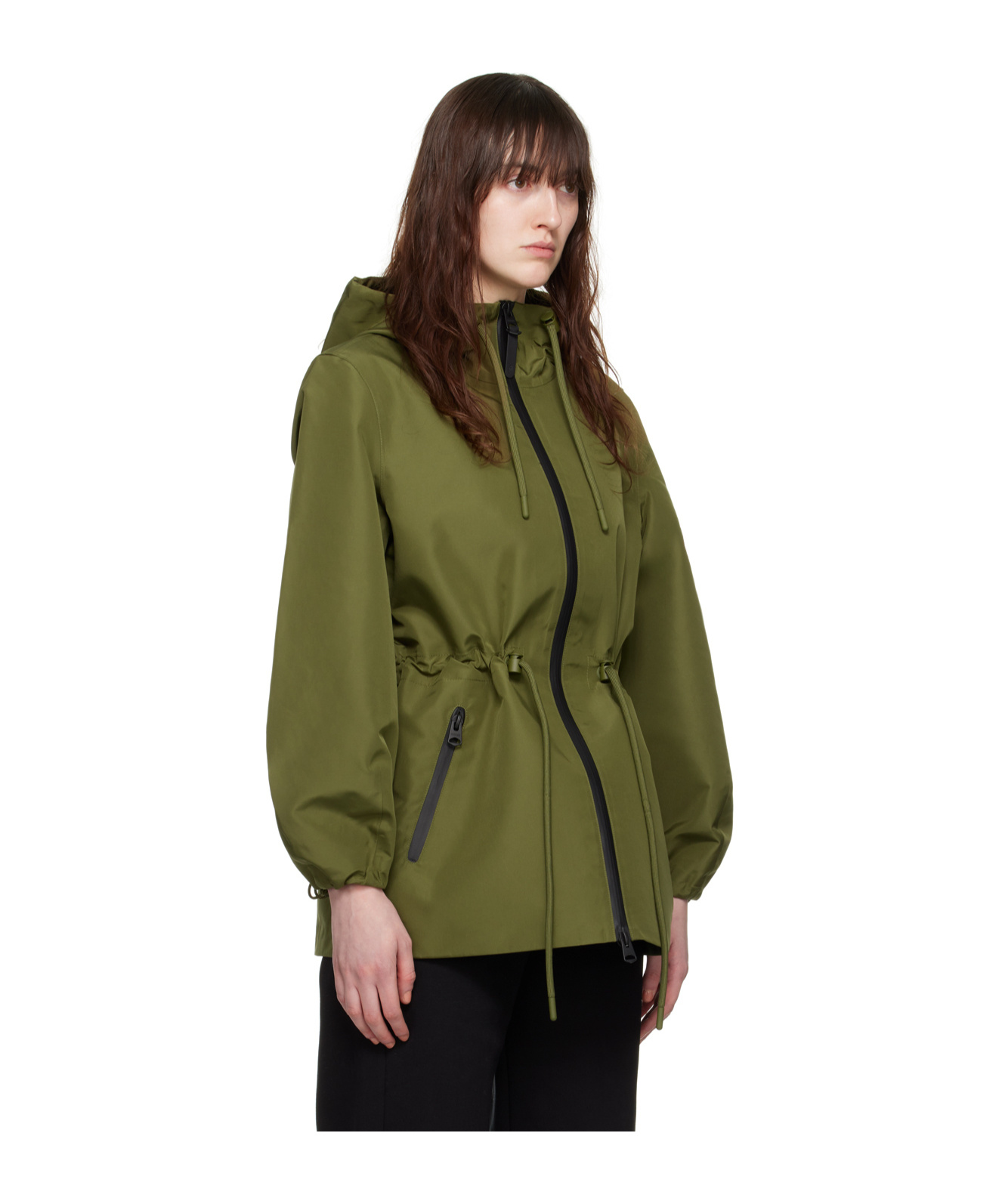 Mackage Kalea Zipper Casual Jacket In Green