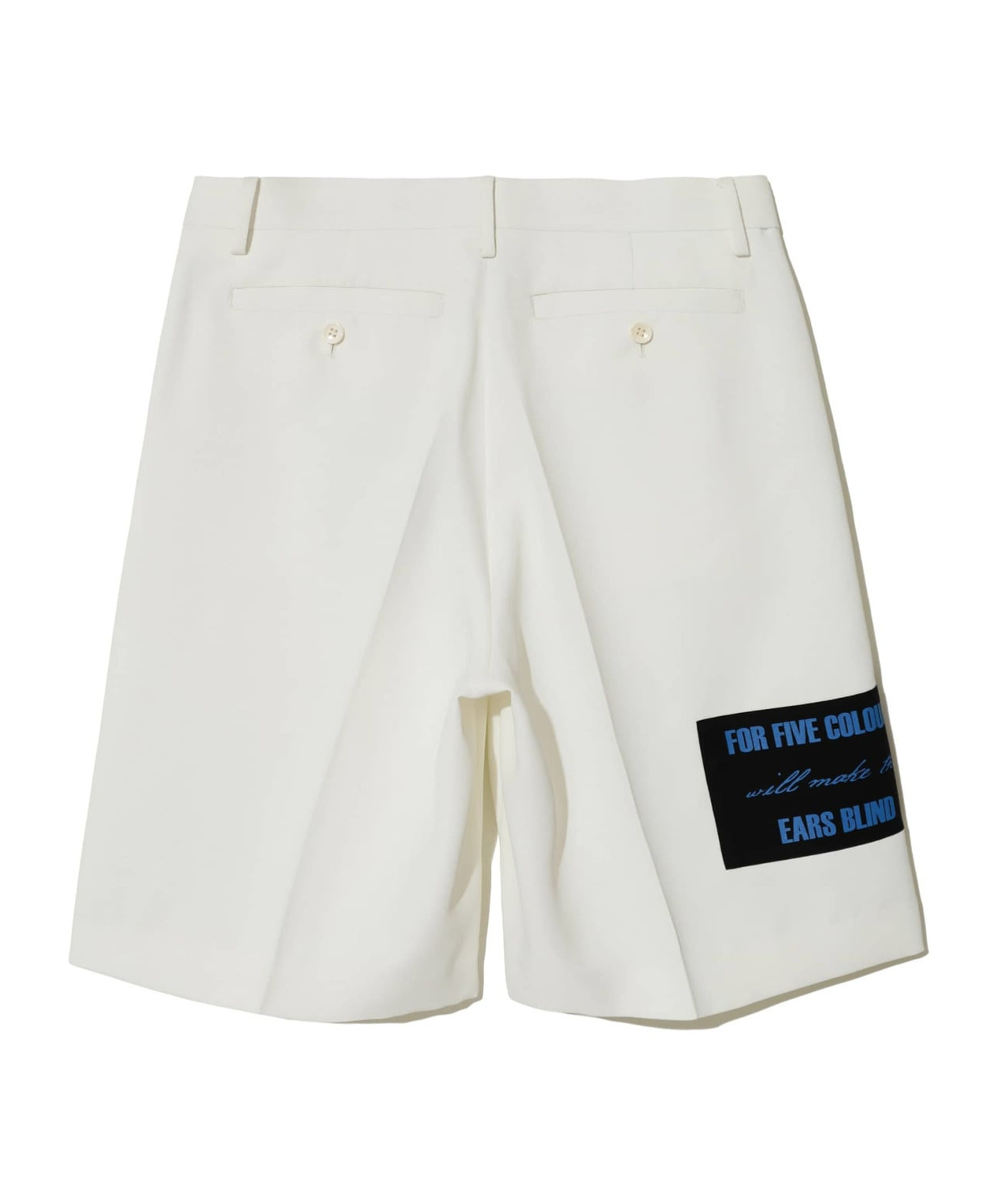 Undercover White Appliqué Shorts In White