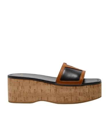 Valentino Vlogo Slippers In Black