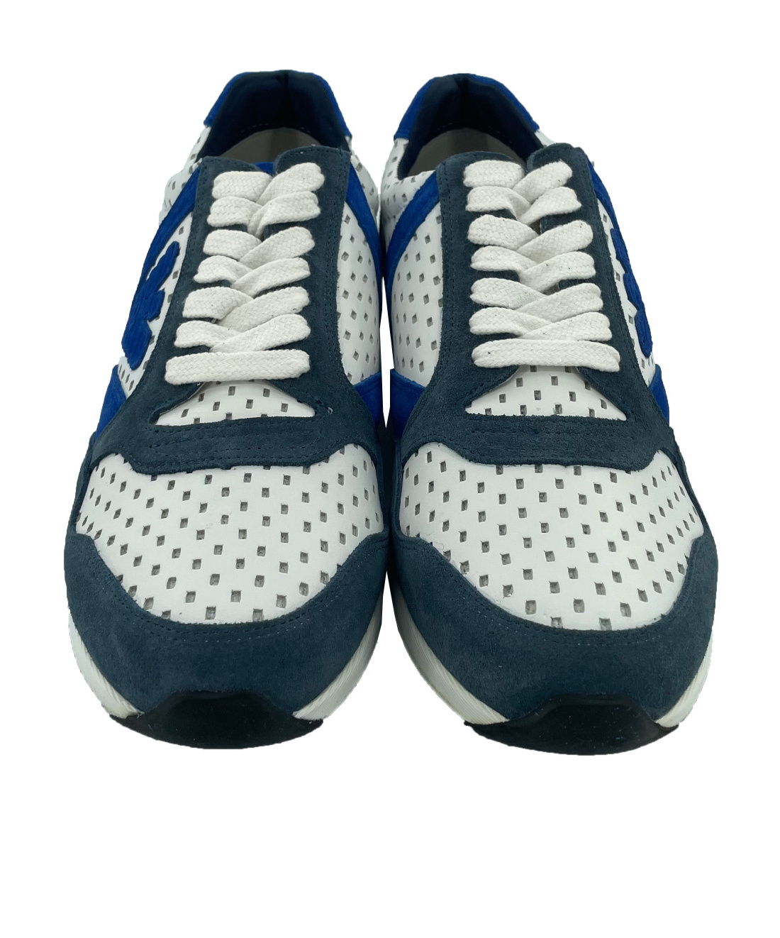 Emporio Armani Mesh Eagle Sneakers In Multicolor