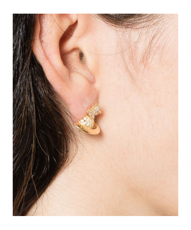 Vivienne Westwood Saturn Shaped Earrings In Gold