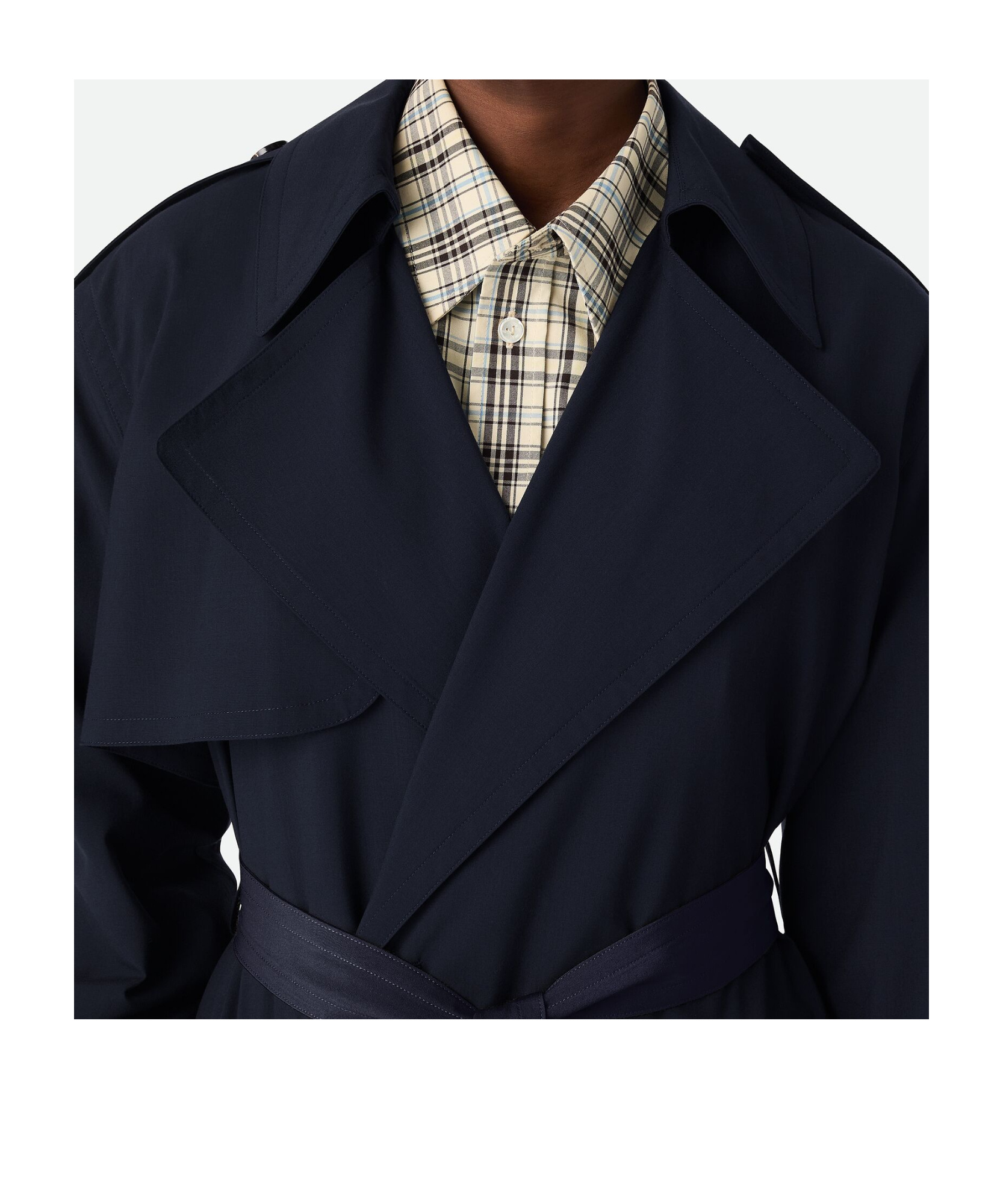 Bottega Veneta Fine Wool Windbreaker In Black