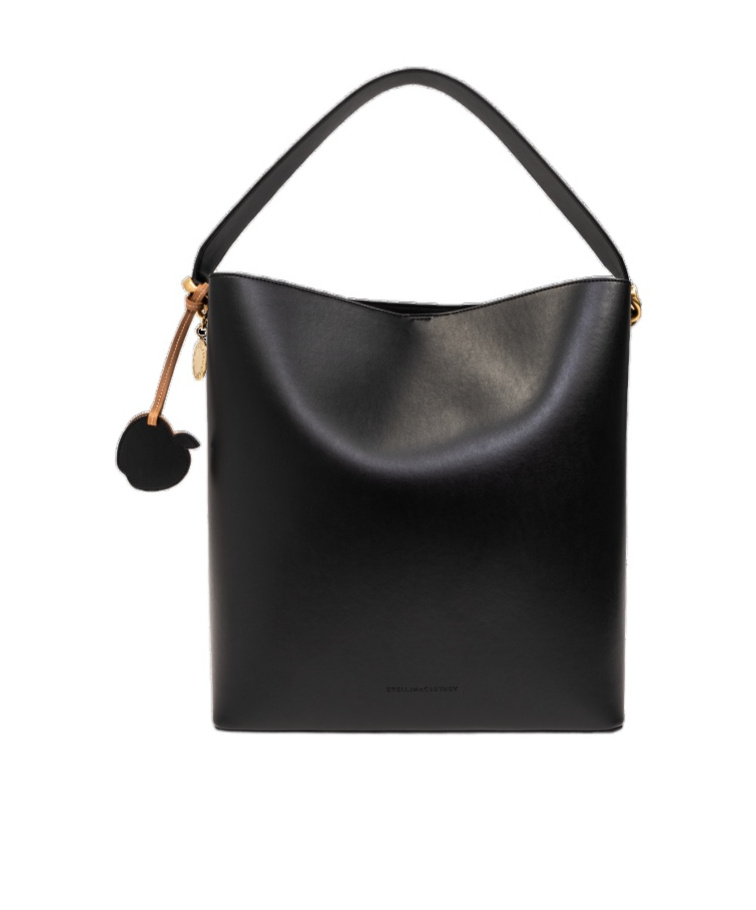 Stella Mccartney Lace-up Tote Bag In Black