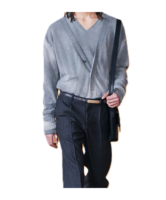 Our Legacy V-neck Ribbed-trim Sweater In Gold