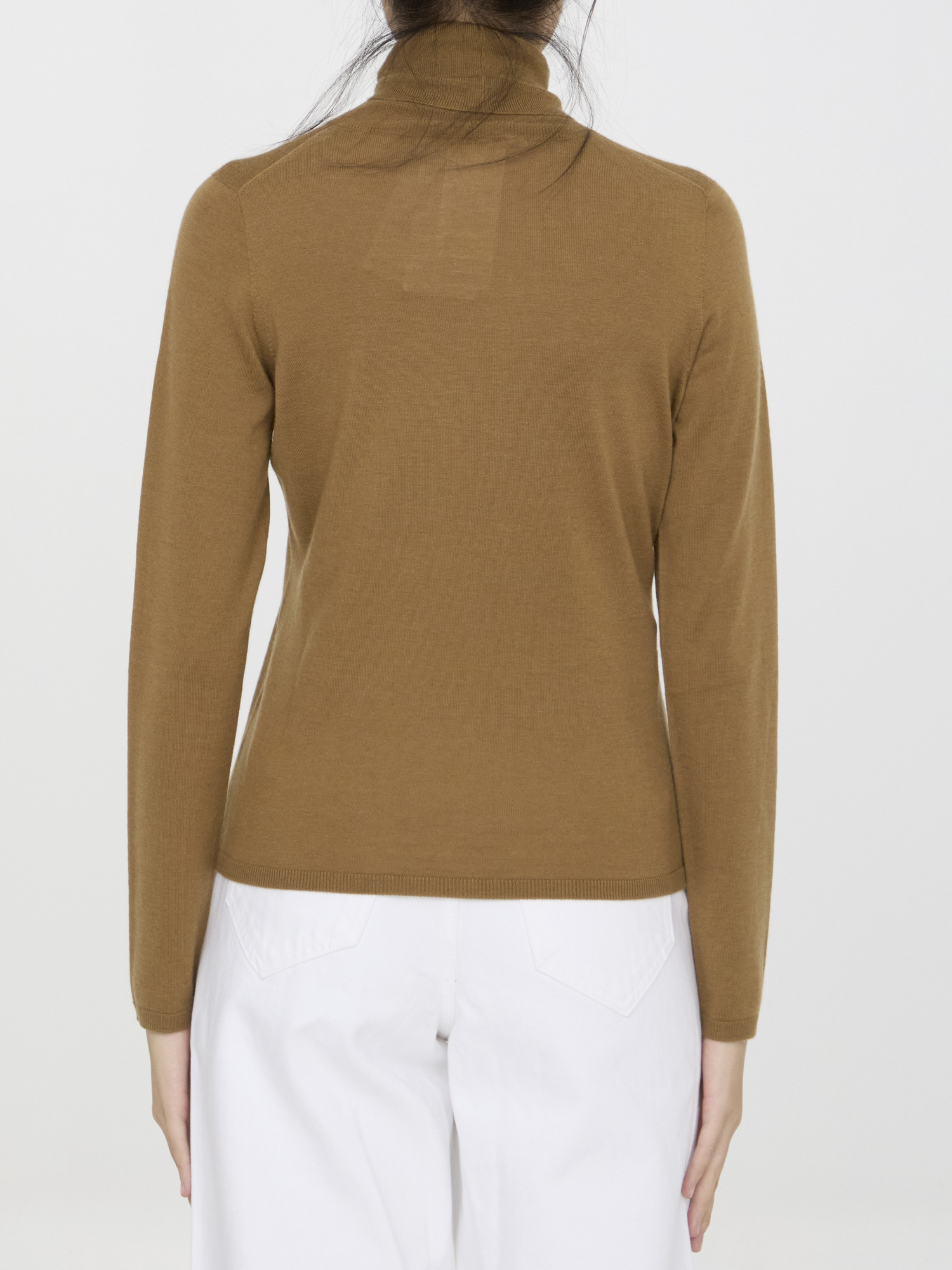 Max Mara Turtleneck Long In Green