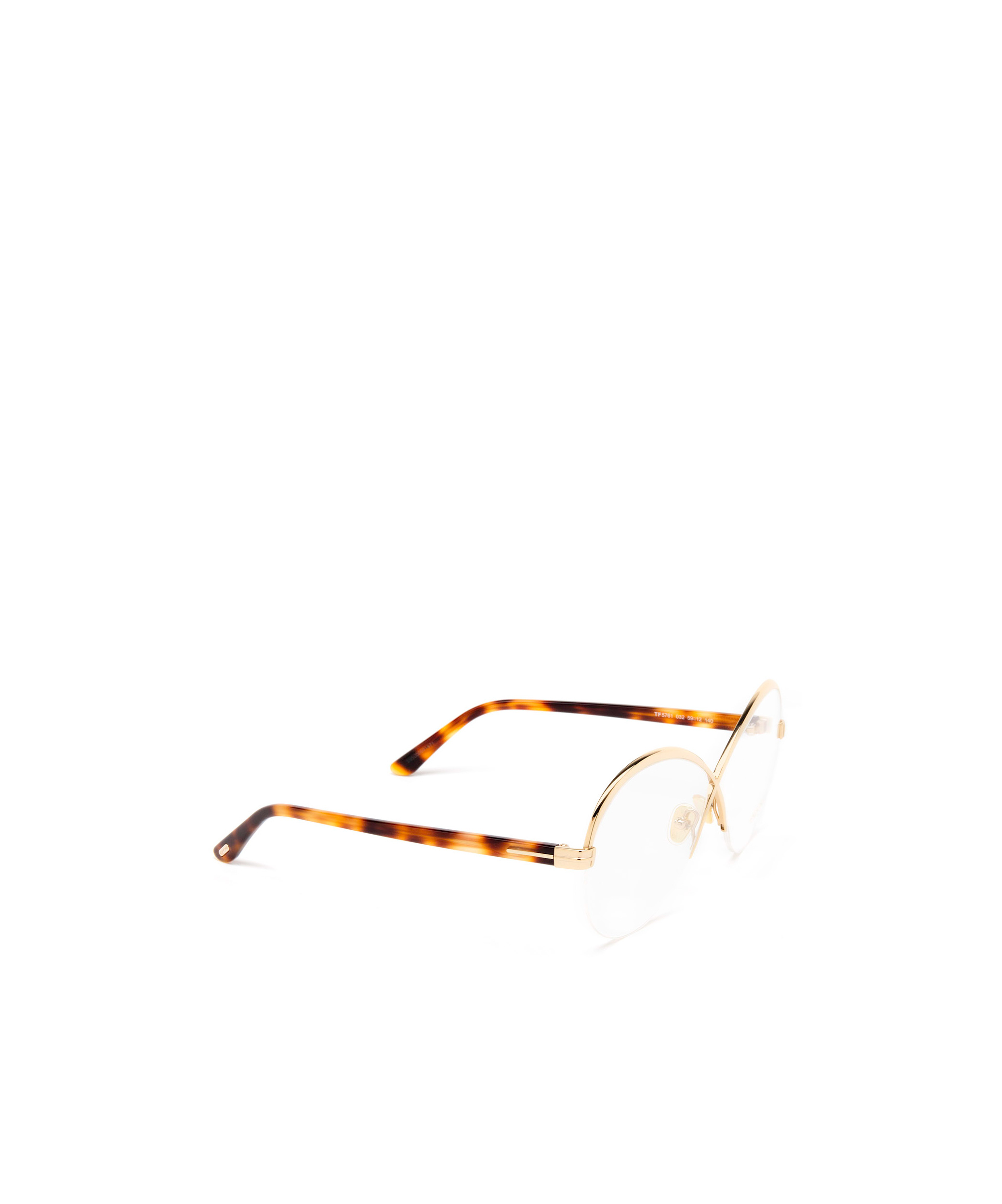 Tom Ford Polished-effect Round-frame Glasses In White