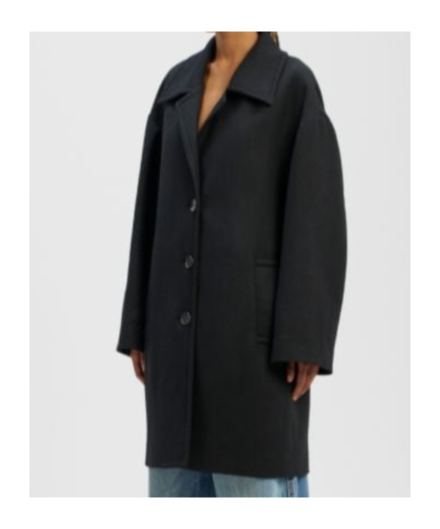 Palm Angels Logo-print Single-breasted Coat In Black