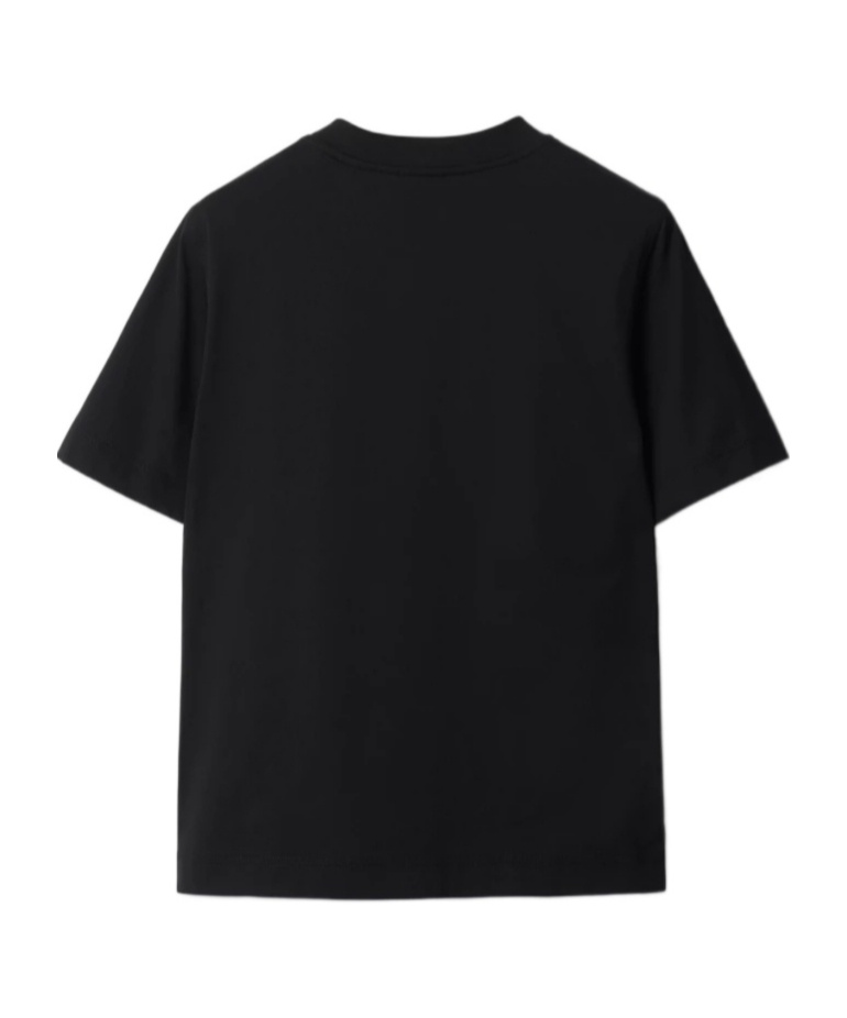 Burberry Cotton Ekd T-shirt In Black