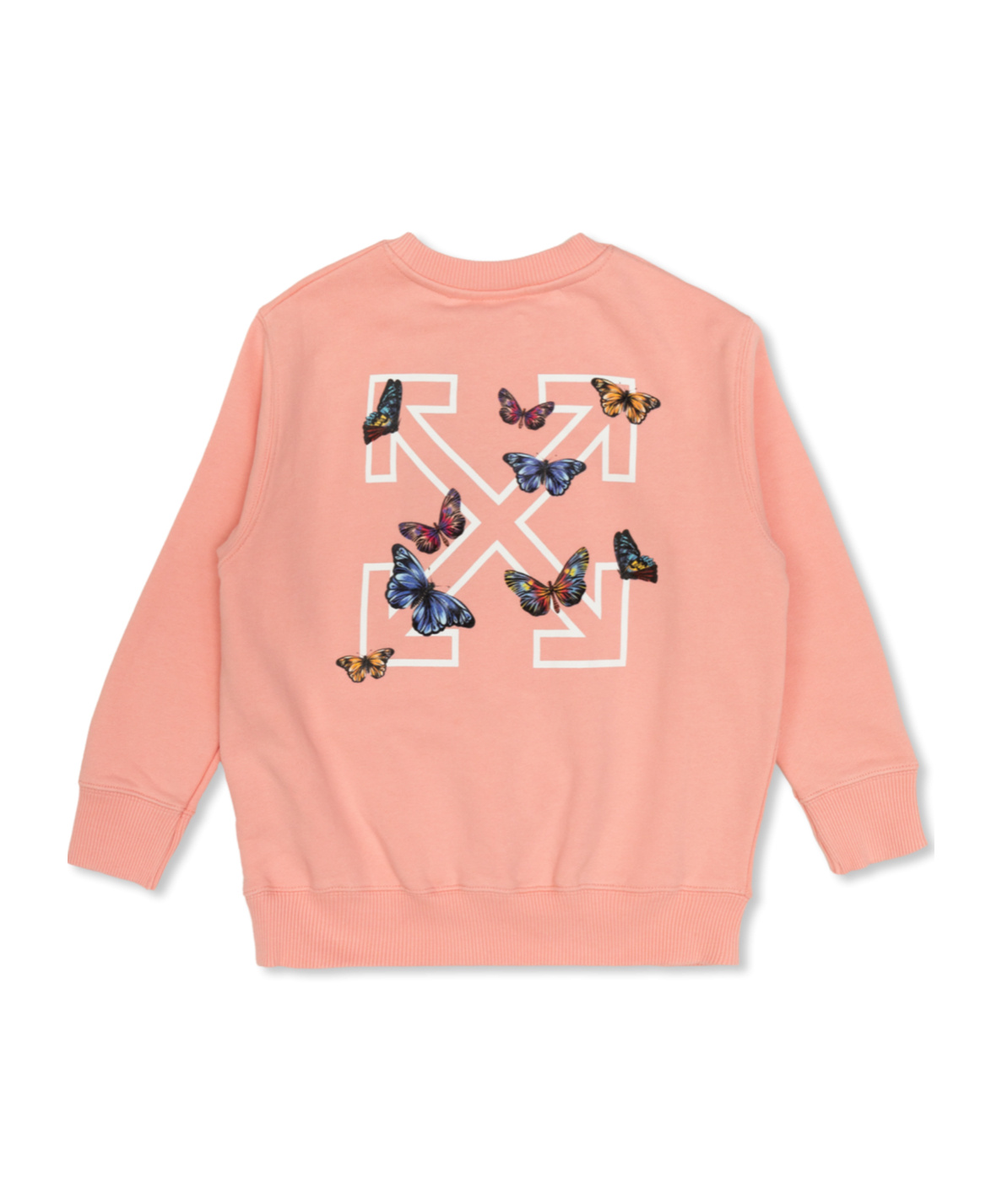 Off-white Arrow Butterfly Sweater In Pink