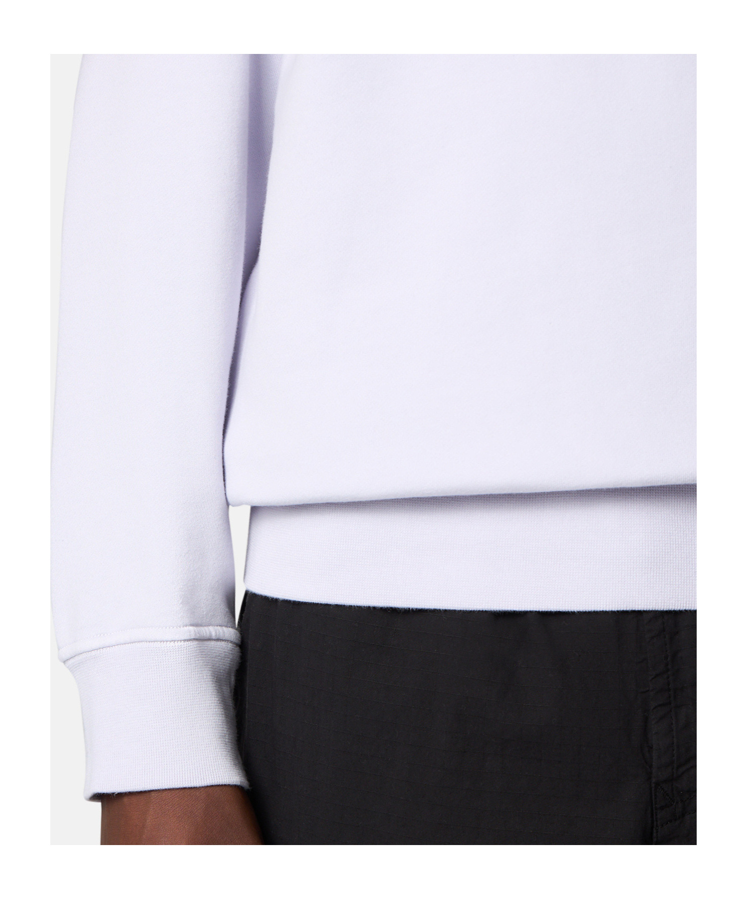 Stone Island Half-zip Sweatshirt With Patch Pockets In Lilac