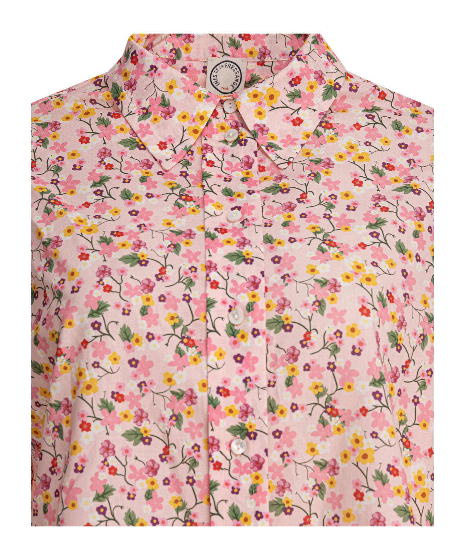 Ines De La Fressange Floral Pattern Long-sleeve Shirt In Pink