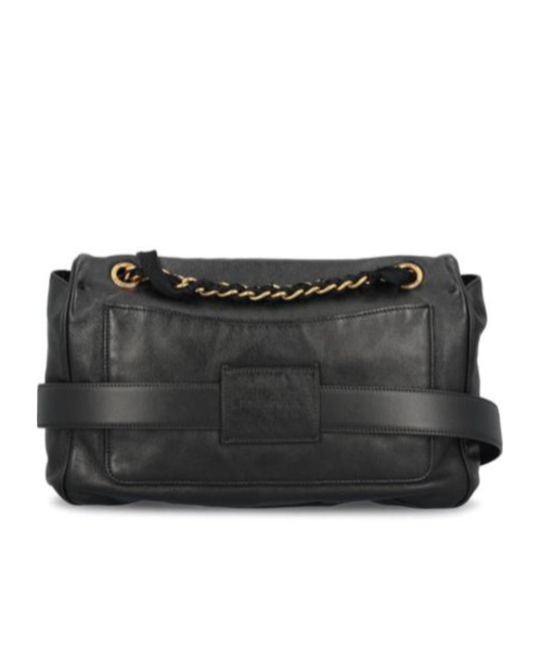 Balenciaga Modu Medium Flap Bag With Chain In Black