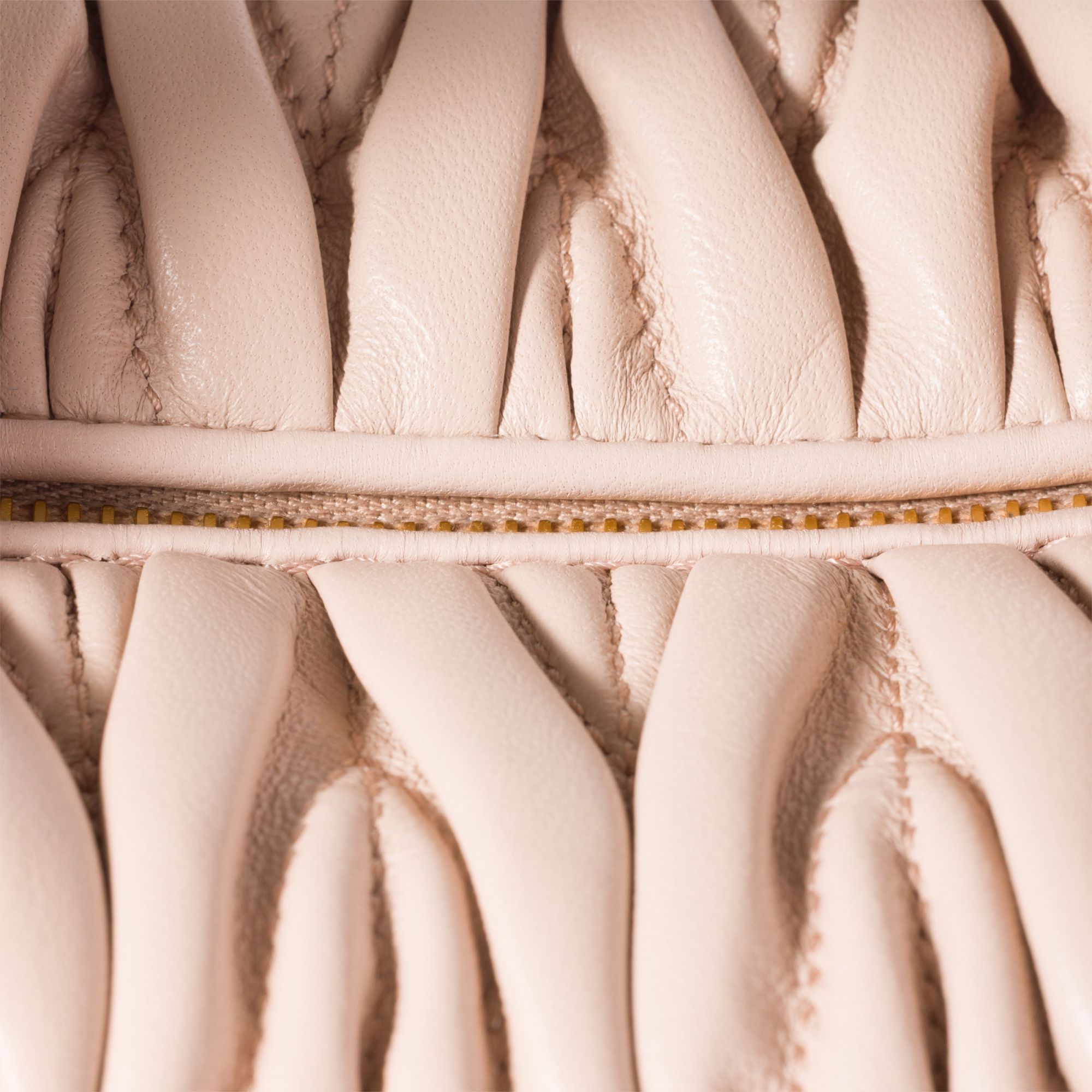 Miu Miu Quilted Nappa Leather Tote Bag In Nude