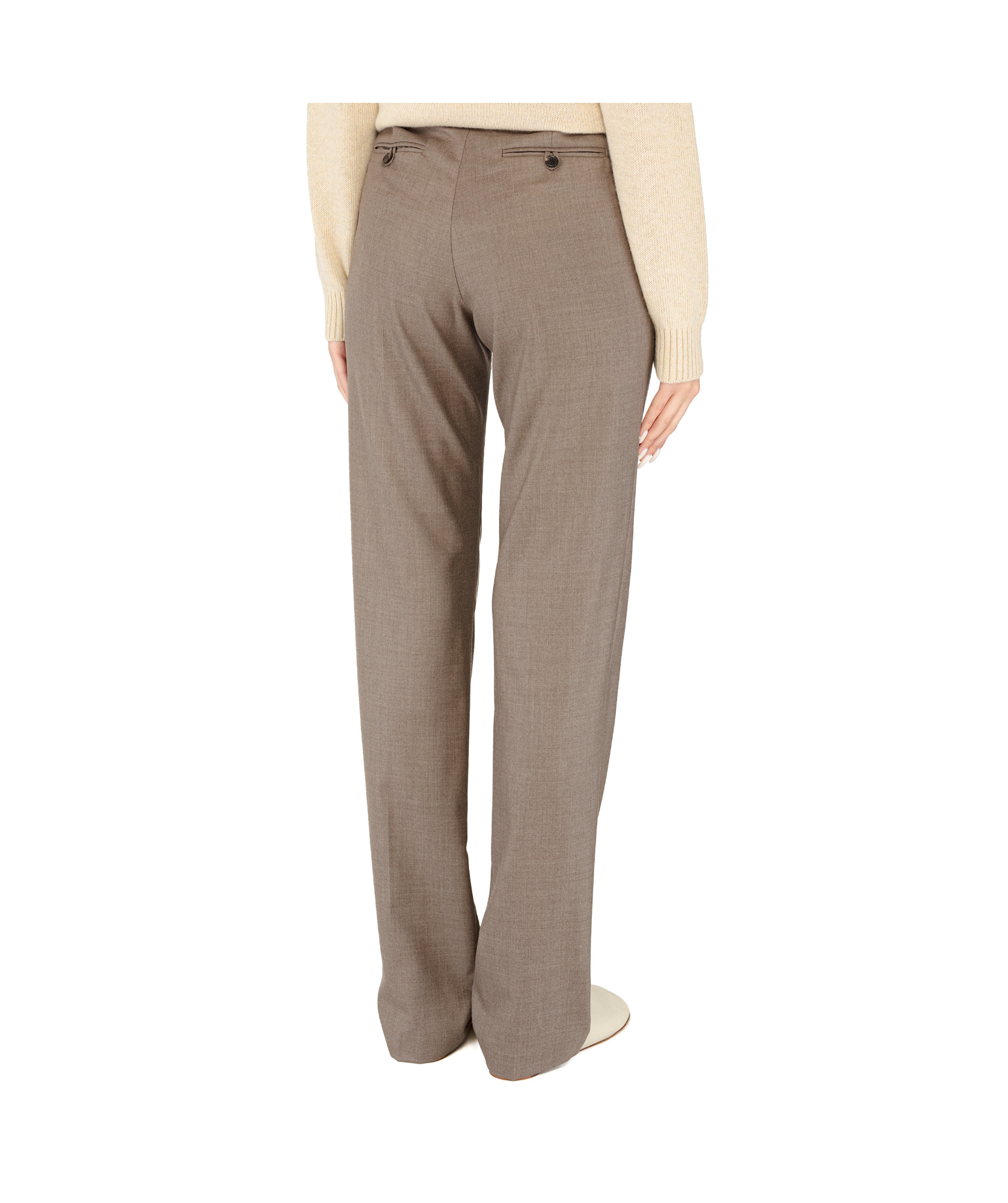 Loro Piana Elastic Waist Casual Pants In Gray