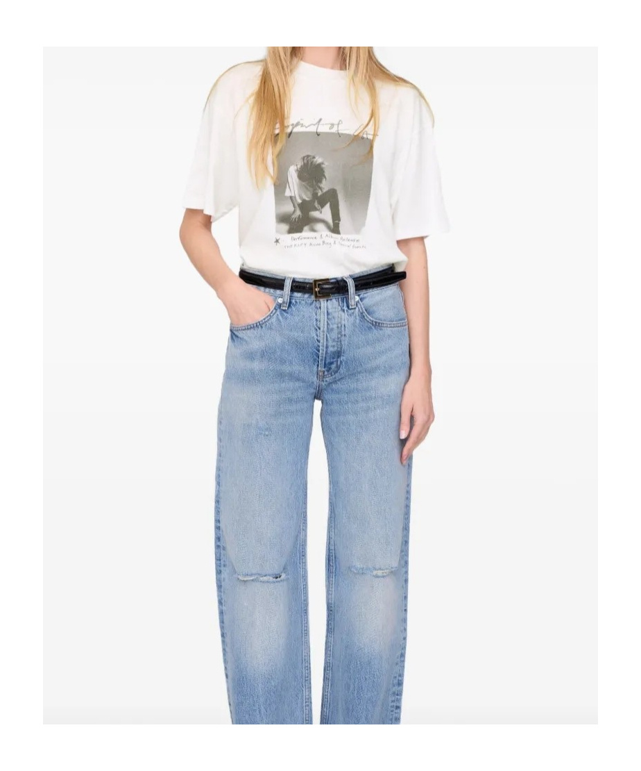 Anine Bing Short-sleeved T-shirt In White