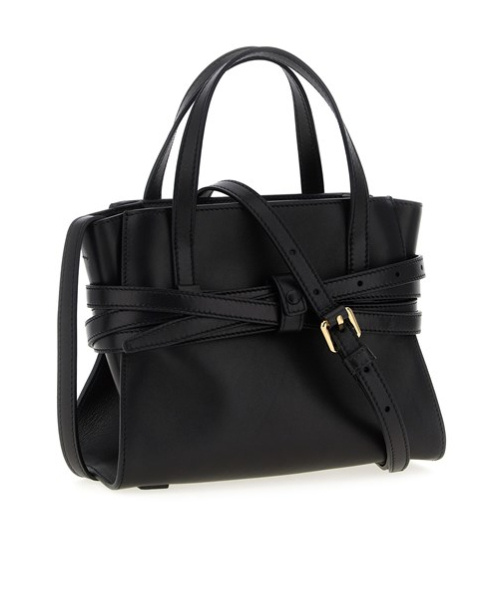 Moschino Structured Silhouette Handbag Top Handles In Black