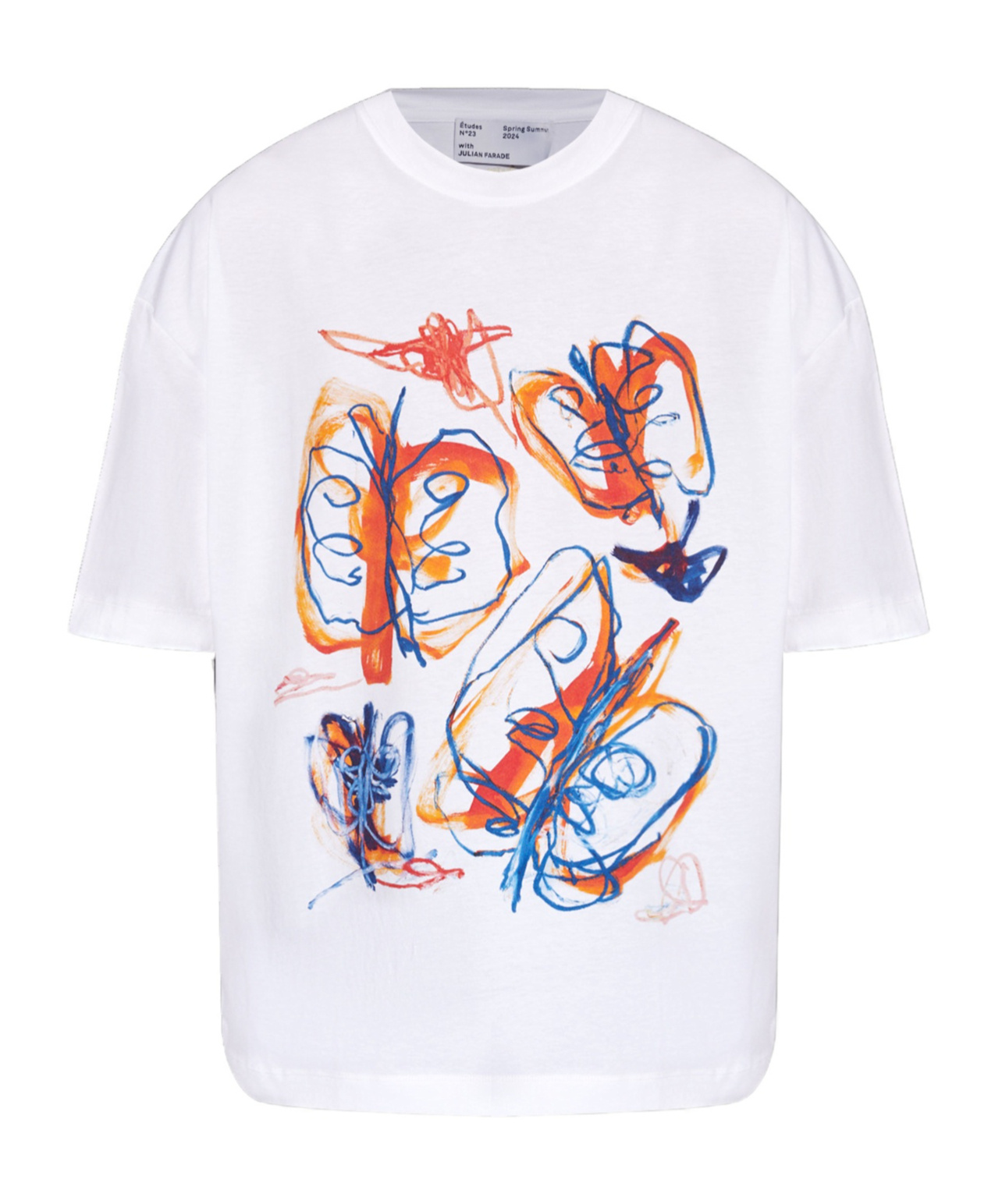 Etudes Studio X Julian Farade Abstract-print T-shirt In White