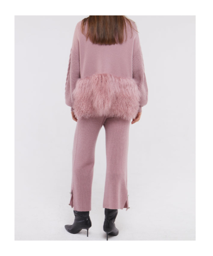 Izaak Azanei Long-sleeved Casual Jacket In Pink