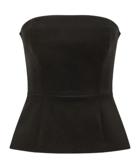 P.a.r.o.s.h Cotton Bustier In Black