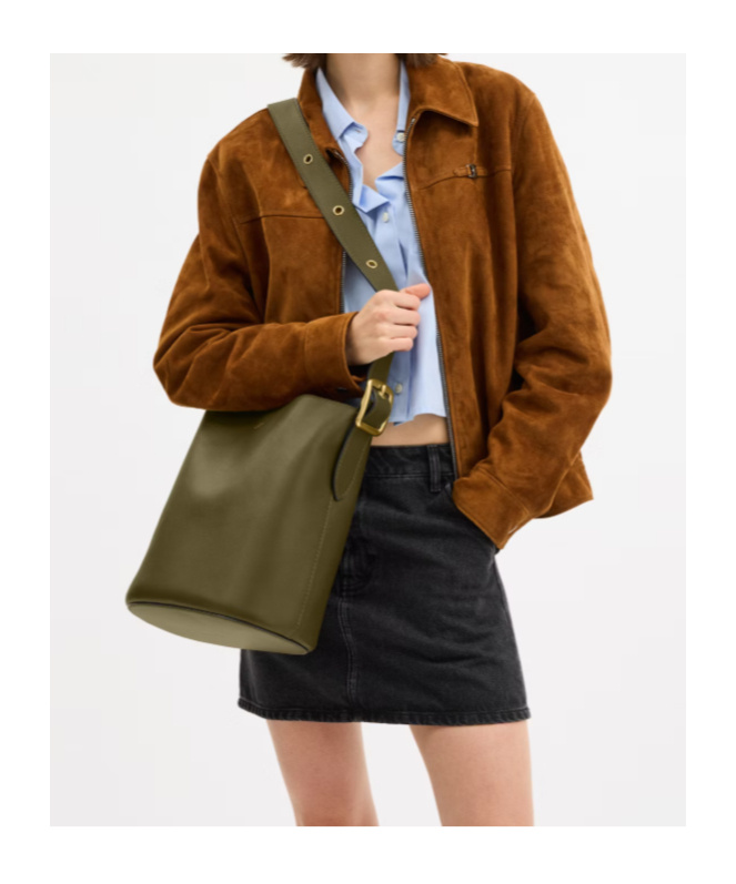 Coach Bleecker Bucket Bag In Green
