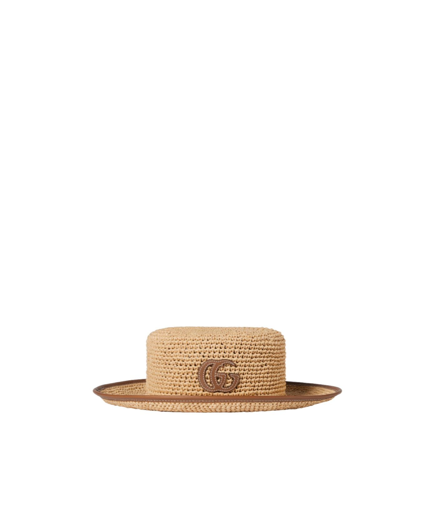 Gucci Straw Boater Hat
