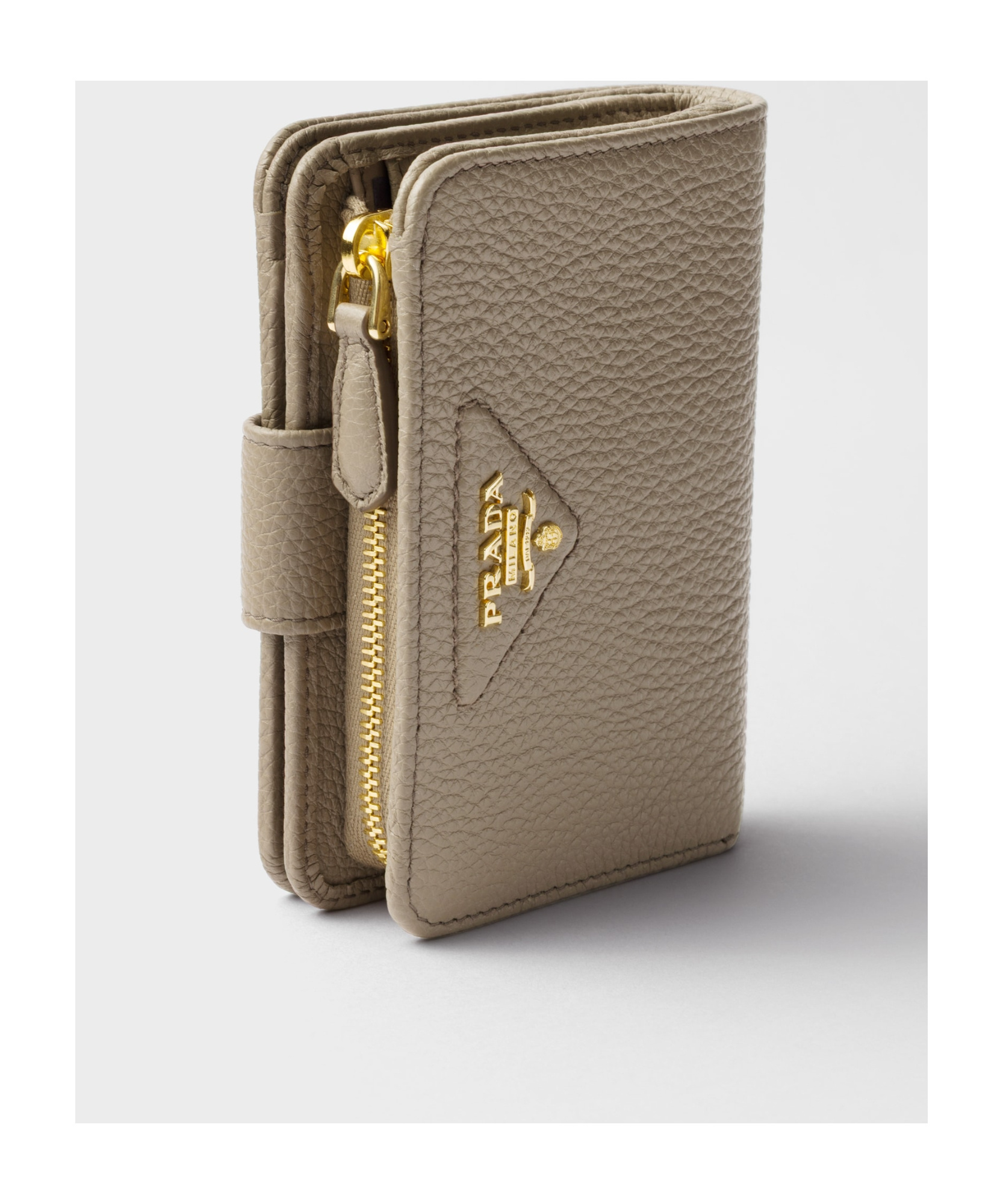 Prada Bifold Wallet In Gray