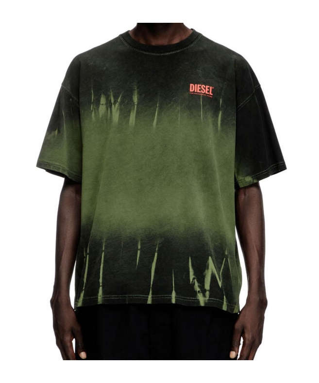 Diesel Mens 5dra T-boxt-r3 Crewneck Cotton-jersey T-shirt Xs In Green