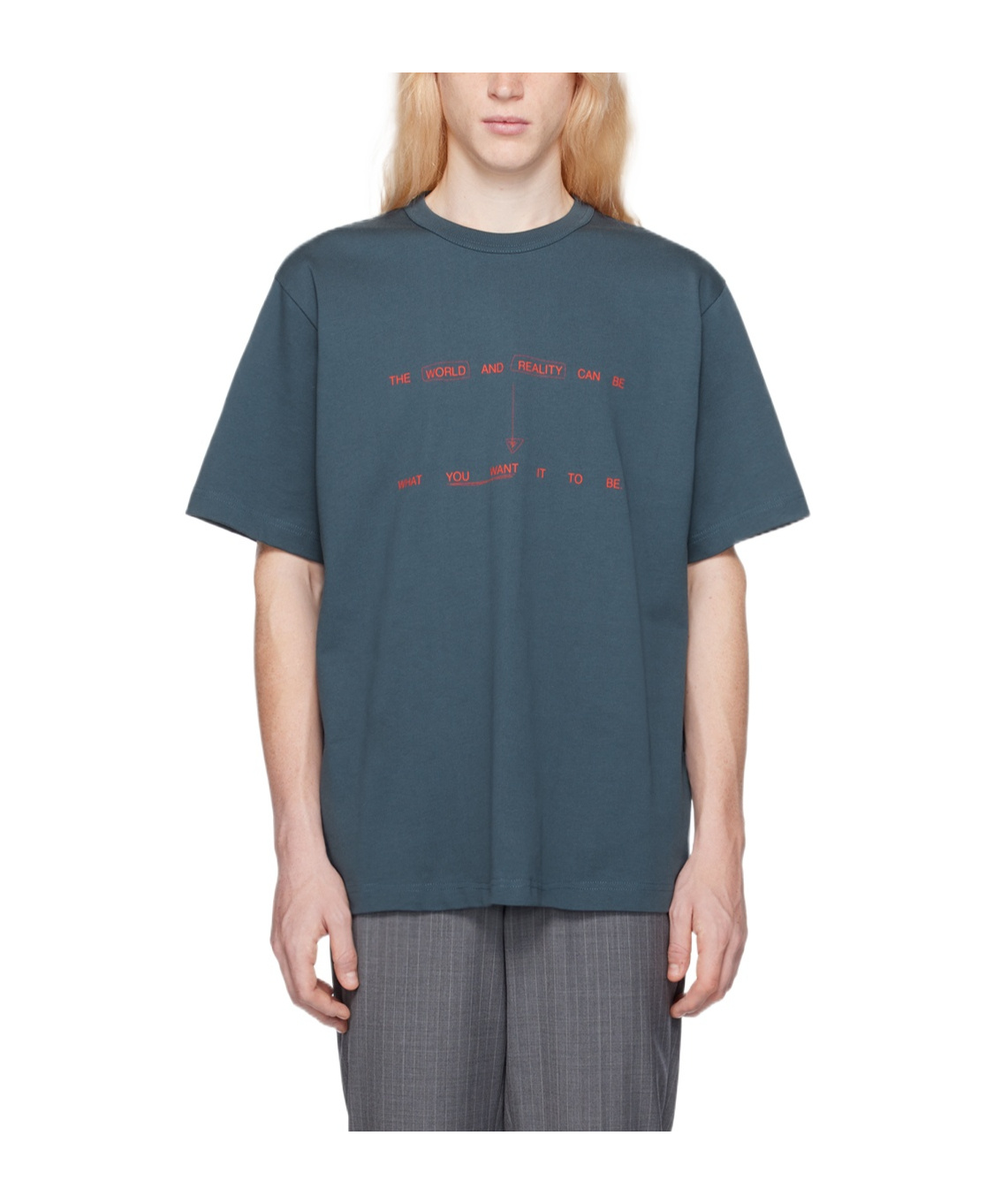 Helmut Lang Item O-neck Short-sleeved T-shirt In Blue