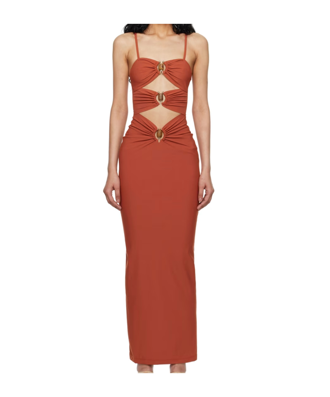 Christopher Esber Orbit Cut-out Detailed Midi Dress