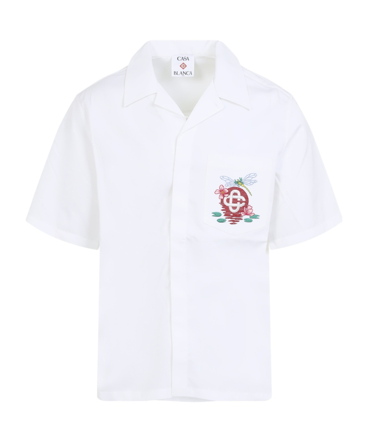 Casablanca Multicolour Cotton Shirt With Stylish Design In White