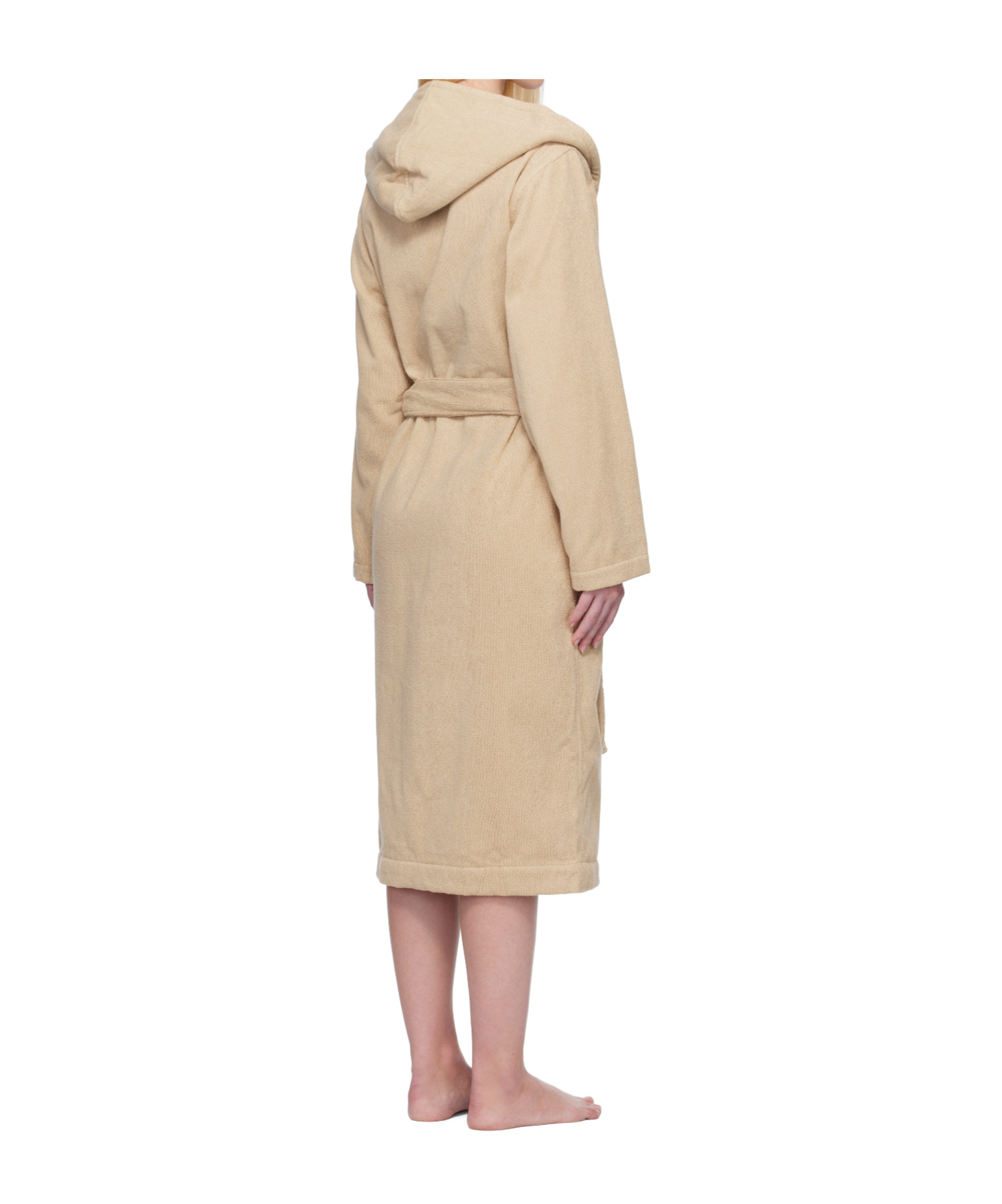 Tekla Terry Hooded Bathrobe In Neutral