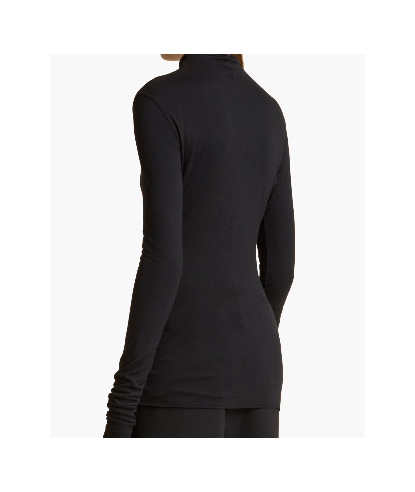Shop Khaite Rolina Long-sleeved Top In Black