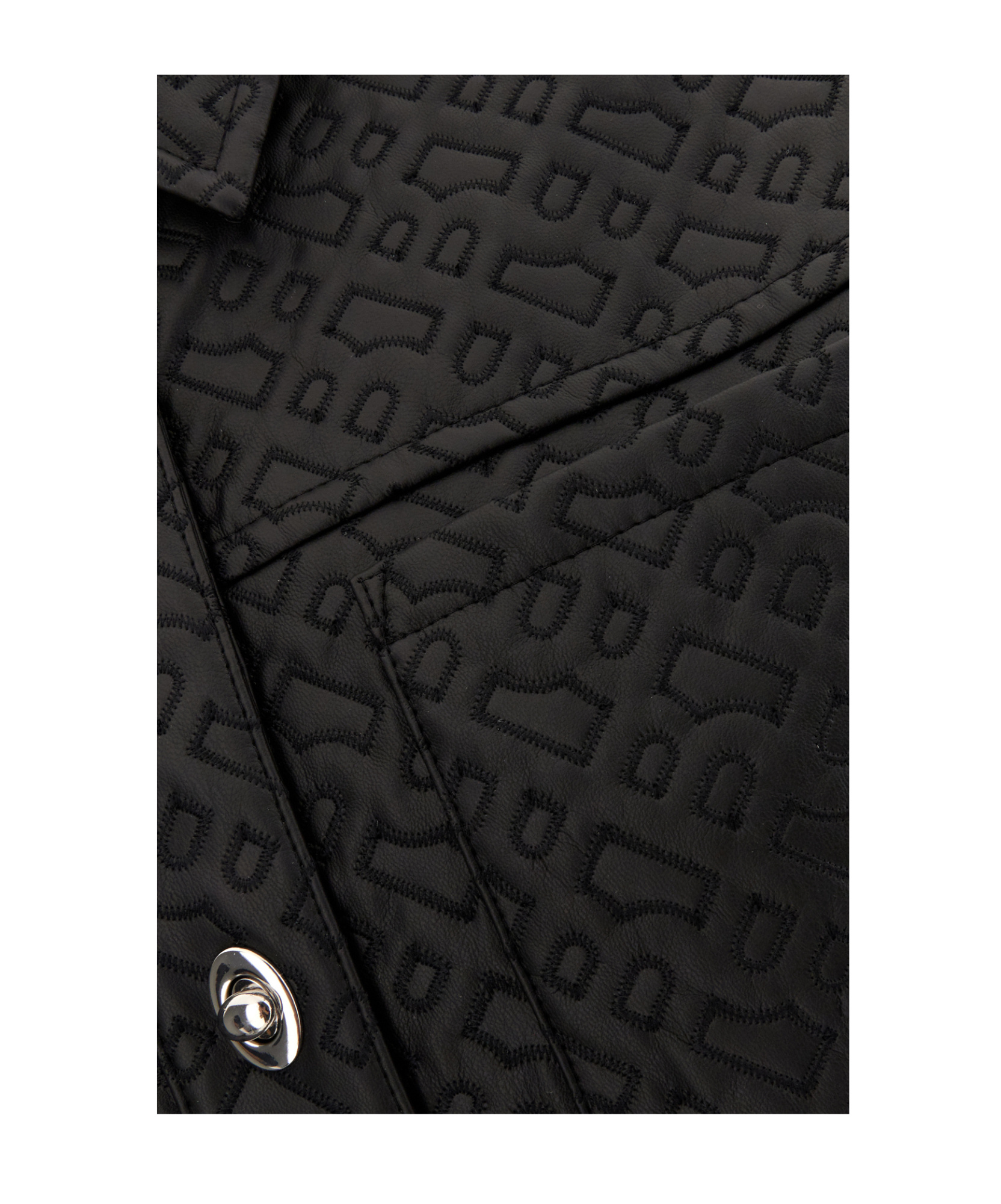 Hugo Boss Black Synthetic Leather Shirt In Black