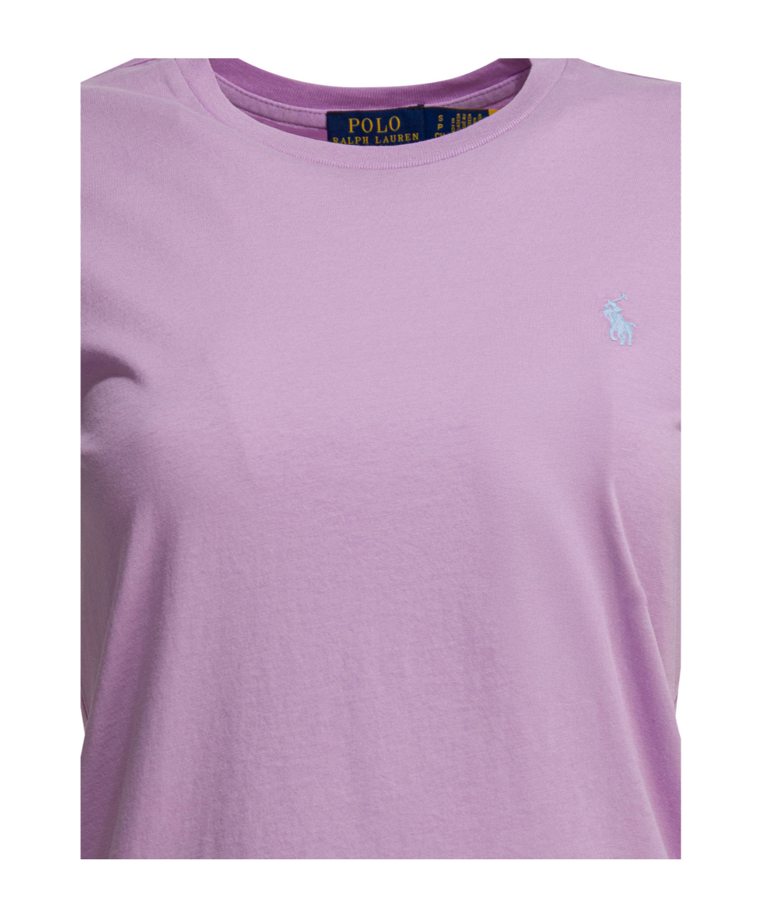 Polo Ralph Lauren Logo Embroidered Crewneck T-shirt In Purple