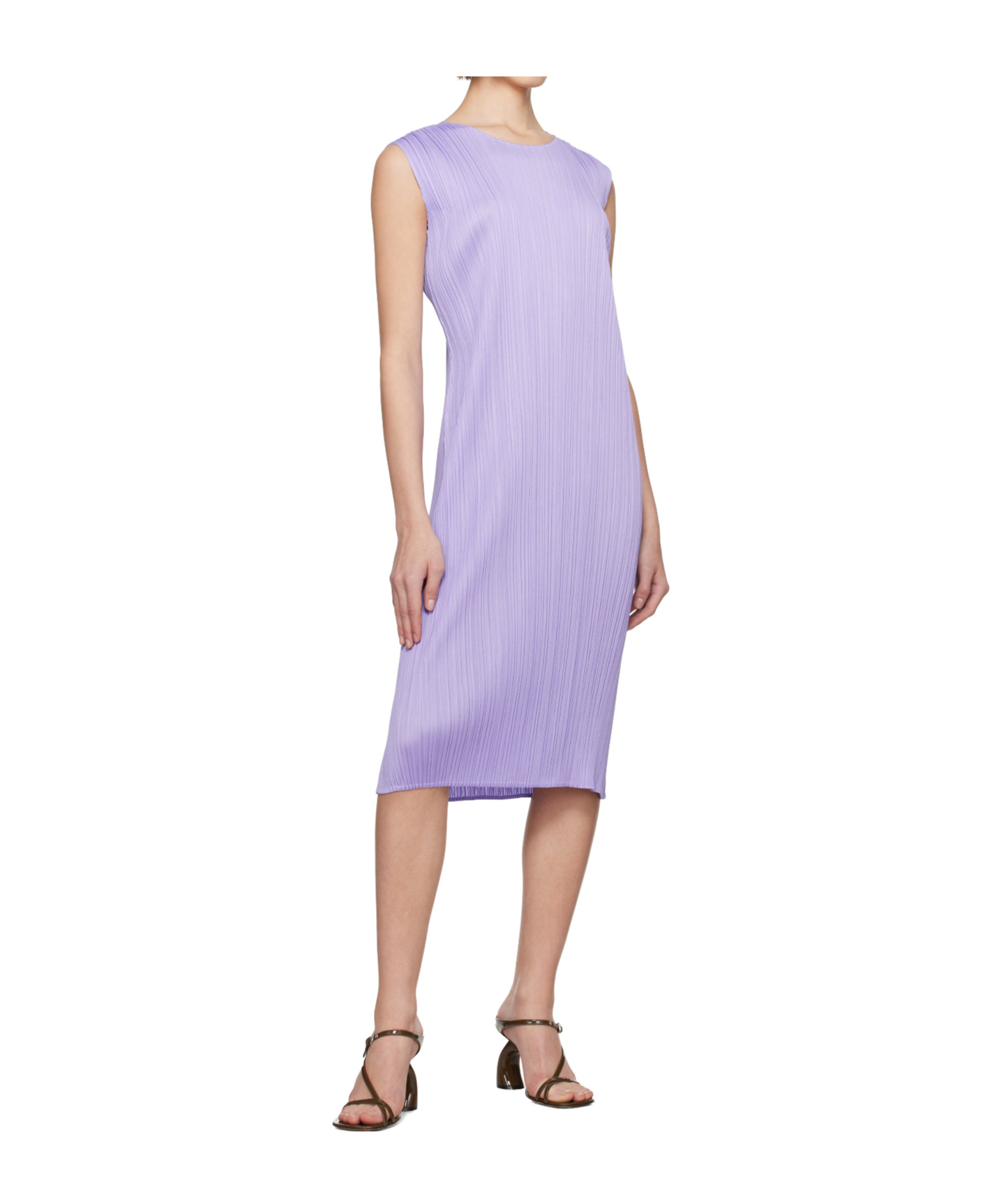 Issey Miyake Monthly Colors April Dress In Purple
