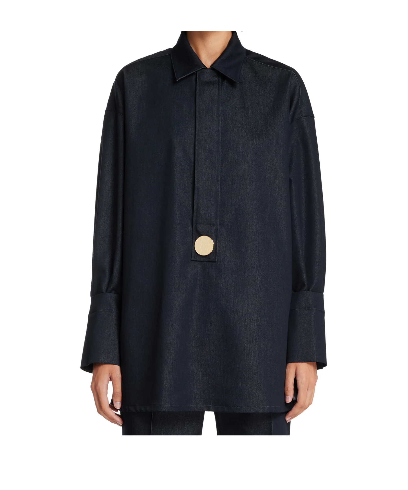 Darkpark Blue Tunic Shirt In Black