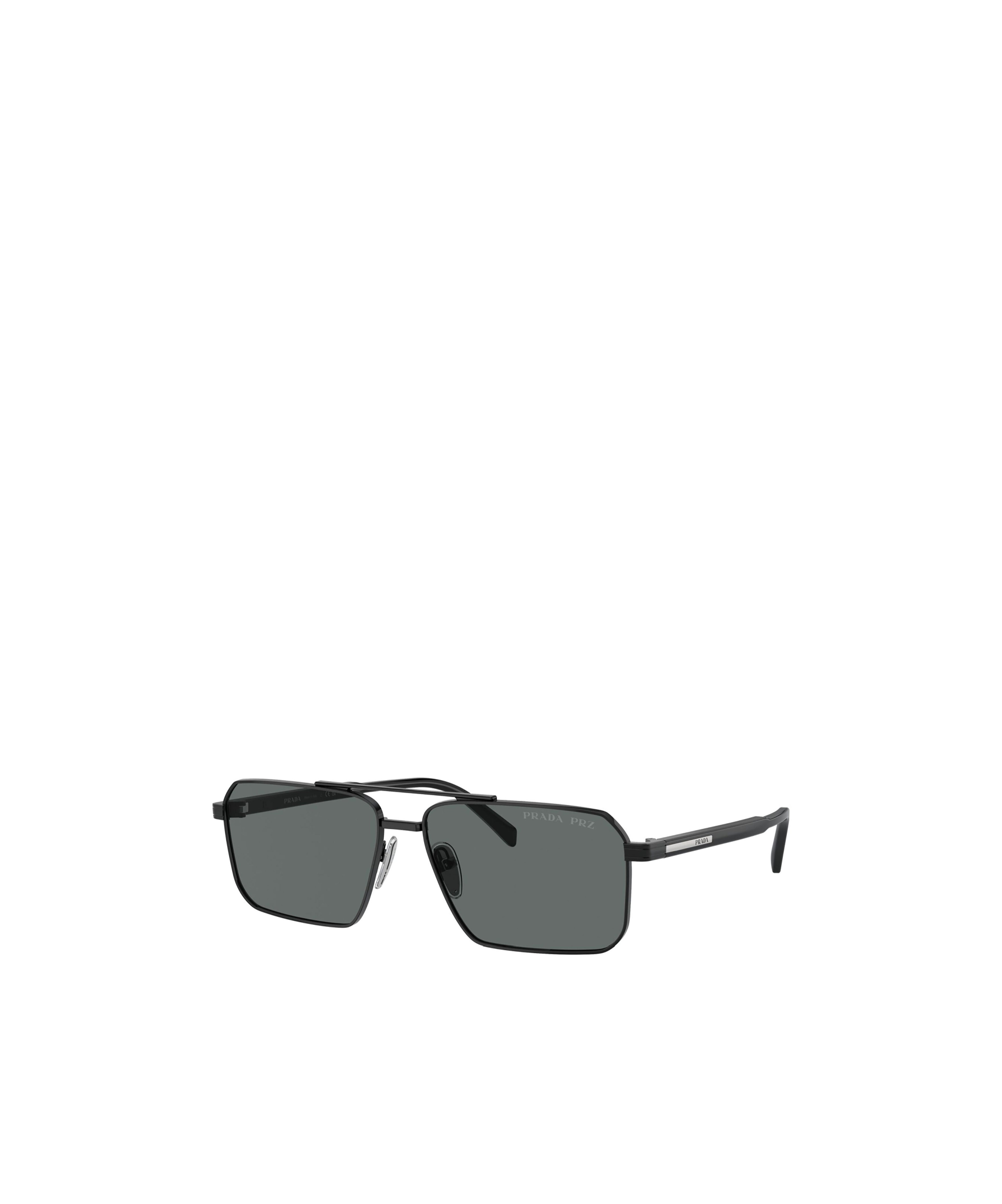 Prada Eyewear Aviator Sunglasses In Gray