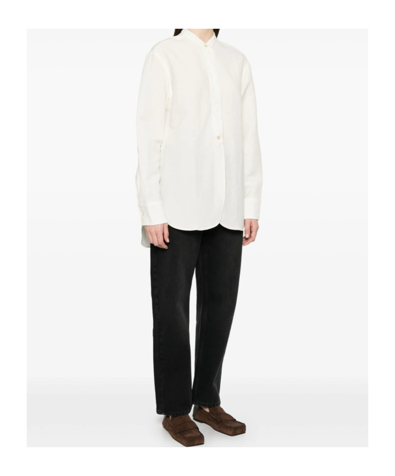 Studio Nicholson Long-sleeve Shirt In White