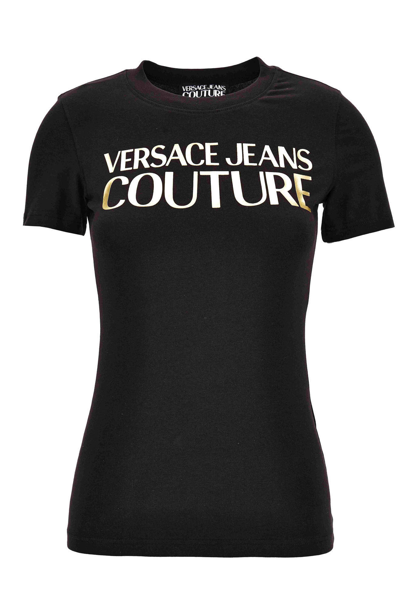 Versace Jeans Logo-print T-shirt In Black