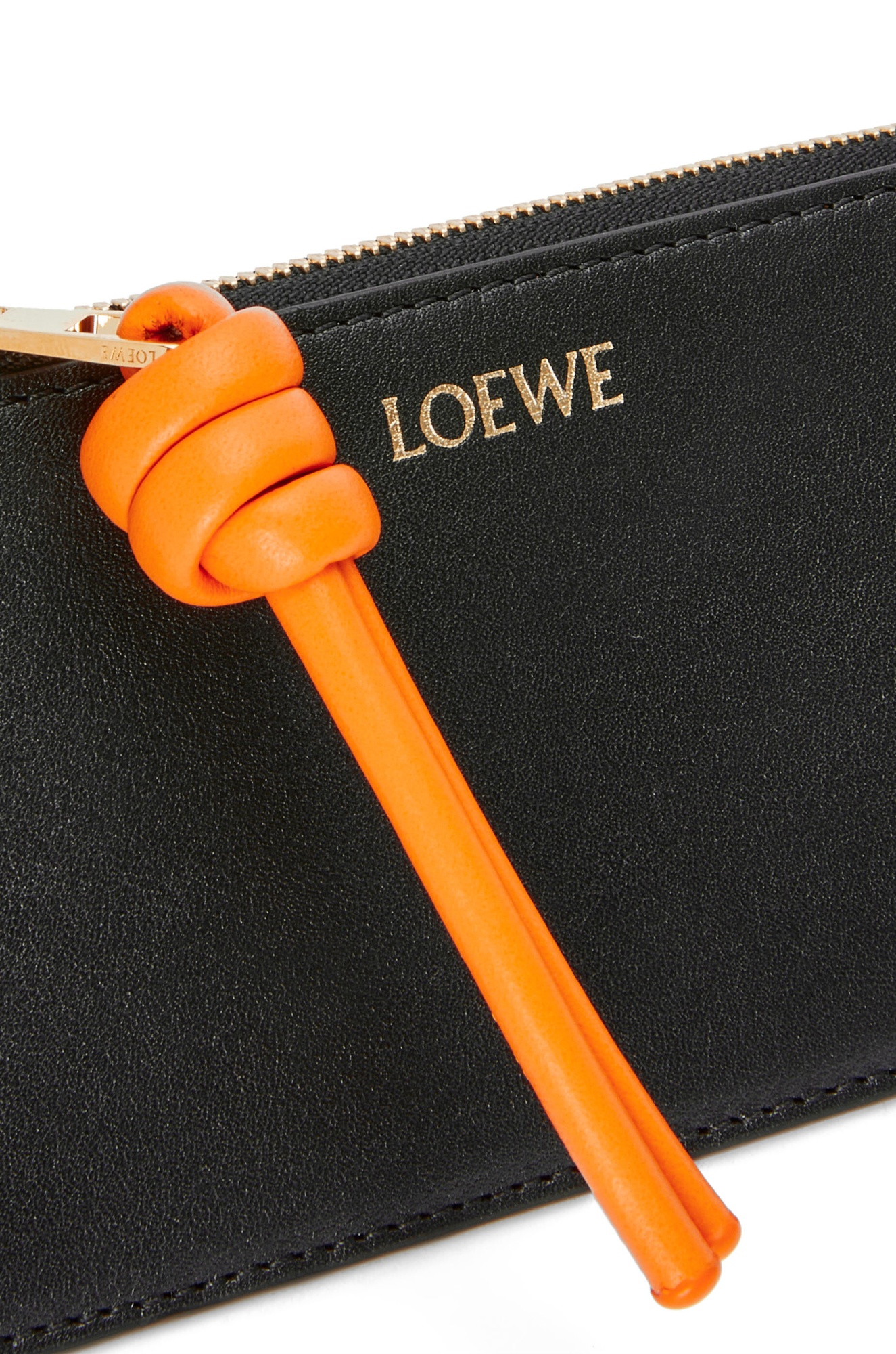 Loewe Knot Decoration Card Bag In Green