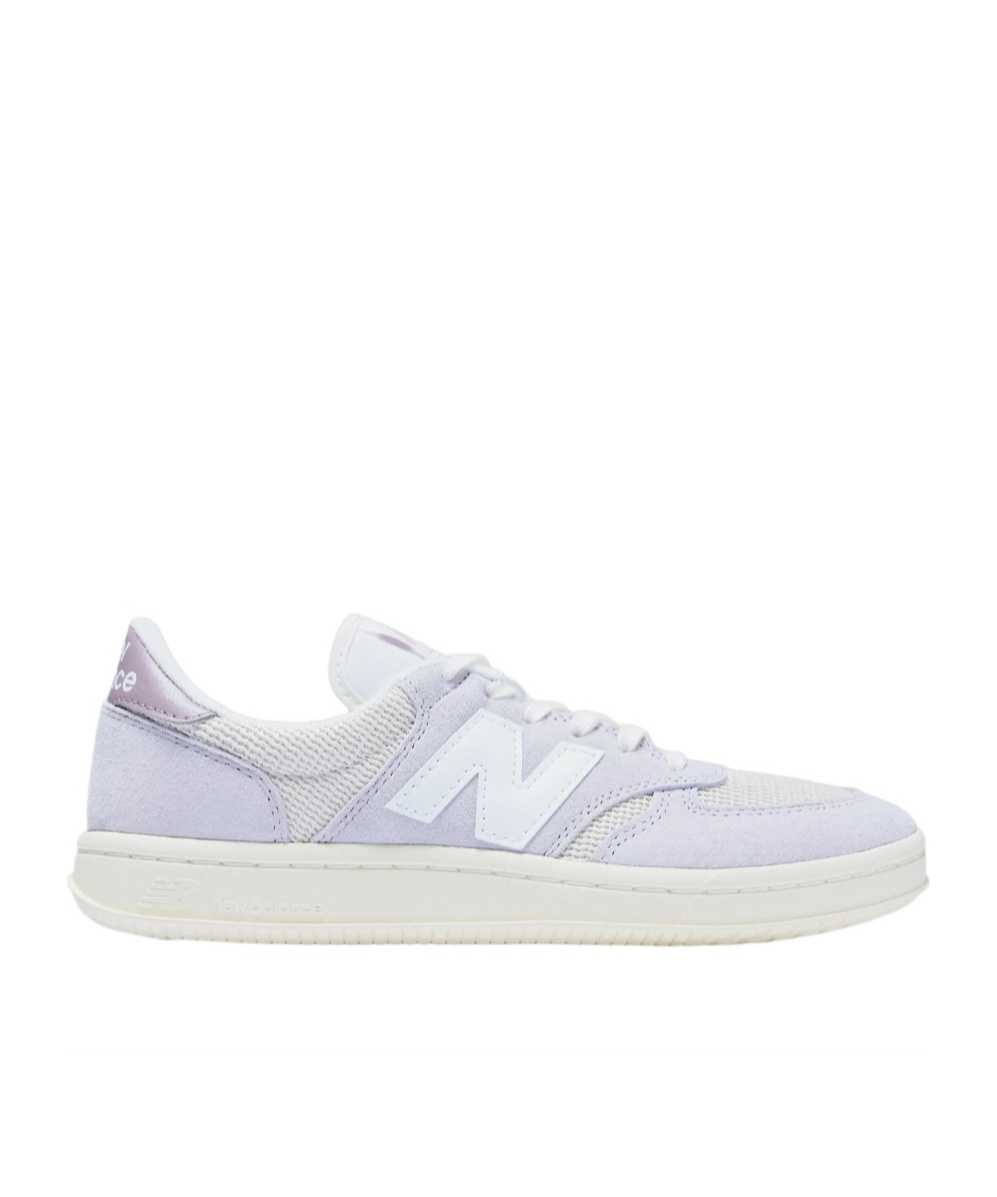 New Balance T500 In Pearl Grey With Linen And Iced Wine Color