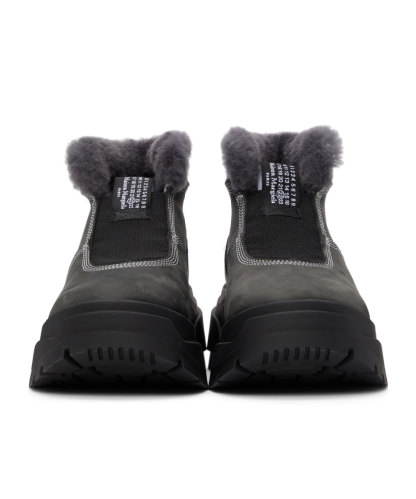 Maison Margiela Chunky-sole Ankle Boots In Black