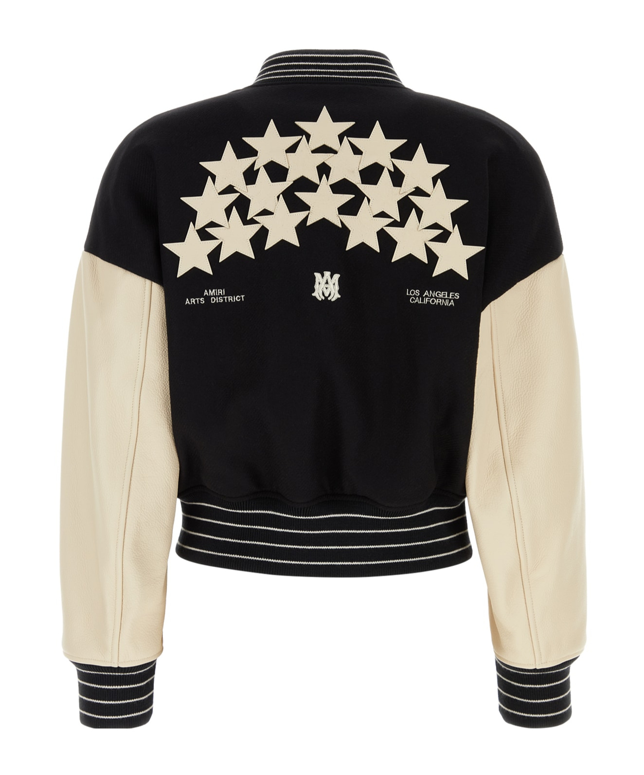 Amiri Stars Colour-block Bomber Jacket In Black